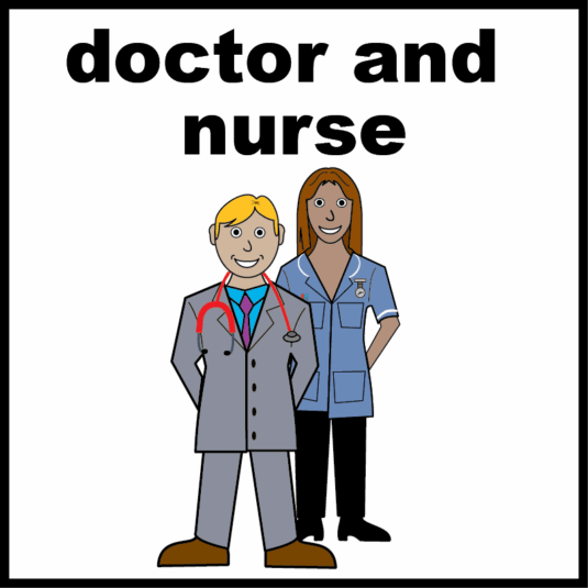 Doctor and nurse side by side