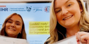 Researchers Susan Moore and Emily Hayward - from Tees, Esk and Wear Valleys NHS Foundation Trust and the University of York