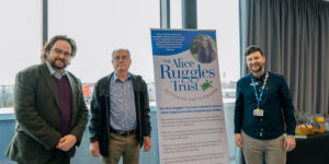 Cleveland PCC Matt Storey, Clive Ruggles from The Alice Ruggles Trust and Dr Christopher Rosenbrier from our trust.