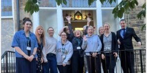 Gill and her CAMHS Harrogate team on their last day at Dragon Parade - before moving to Hummingbird House.