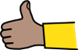 easy read thumbs up