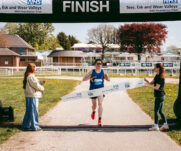 The finish line at the 2026 TEWV 10k