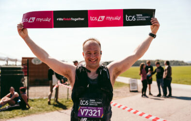 The finish line at the 2026 TEWV 10k