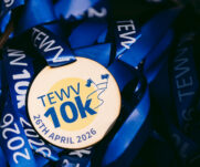 TEWV 10k finishers medal