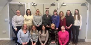 New education mental health practitioners joining the Wellbeing in Mind team at a recent induction.