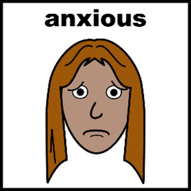 A picture of someone looking worried