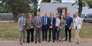 NHS directors stood in a group with TEWV staff
