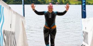 Christine during a Chillswim challenge
