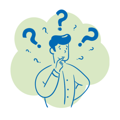 Person who look confused graphic