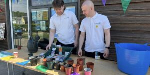 Staff at Roseberry Park Hospital helping out with patient activities